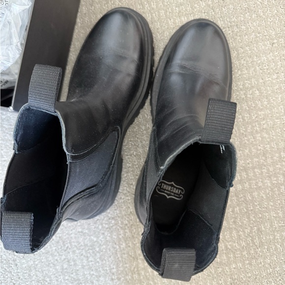 Thursday Boot Company Black Leather Combat Boots - Picture 2 of 5